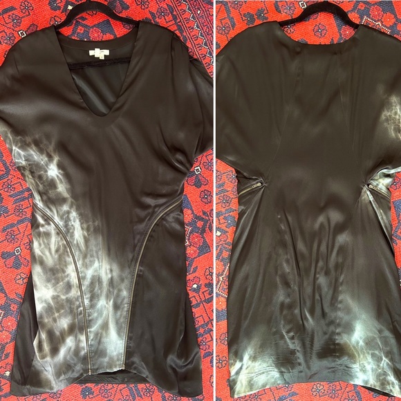 Helmut Lang 2013 smoke dress with zippers - Picture 1 of 8